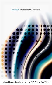 Rainbow color waves, vector blurred abstract background. Vector artistic illustration for presentation, app wallpaper, banner or poster