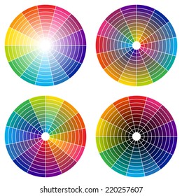 rainbow color wheel