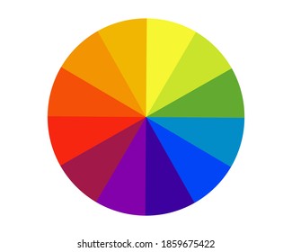 Rainbow Color Wheel Vector Design Element. 