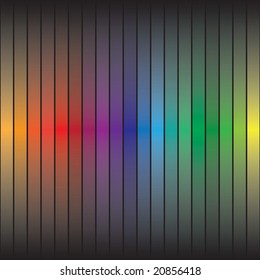 A rainbow colored abstract texture with colorful bars.  This vector is fully customizable.