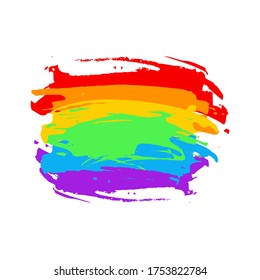 Rainbow colored abstract watercolor background. l