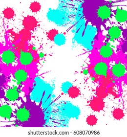 Rainbow colored blot background with place for your text,vector illustration