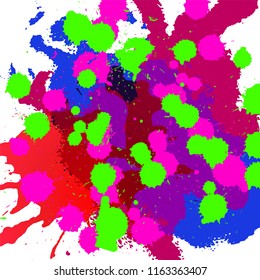 Rainbow colored blot background,vector illustration