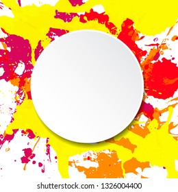 Rainbow colored blot background,vector illustration