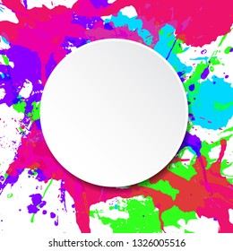 Rainbow colored blot background,vector illustration