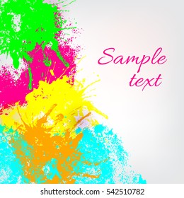Rainbow colored blot background,vector illustration