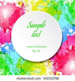 Rainbow colored blot background,vector illustration