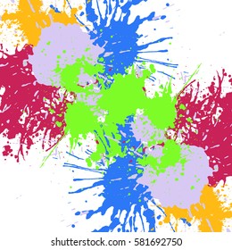 Rainbow colored blot background,vector illustration