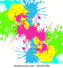 Rainbow colored blot background,vector illustration