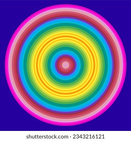rainbow colored circles with different colors