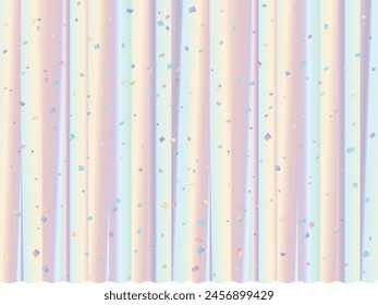 rainbow colored curtain background illustration