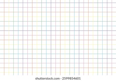 Rainbow colored graph paper background material