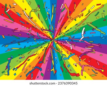 Fondo de ilustración halo de color arcoiris