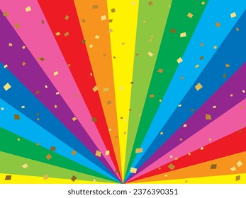 Rainbow colored halo illustration background