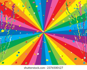 Rainbow colored halo illustration background