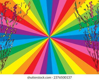 Fondo de ilustración halo de color arcoiris