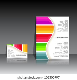 Rainbow Colored Positive Business Designs: Brochure And Card