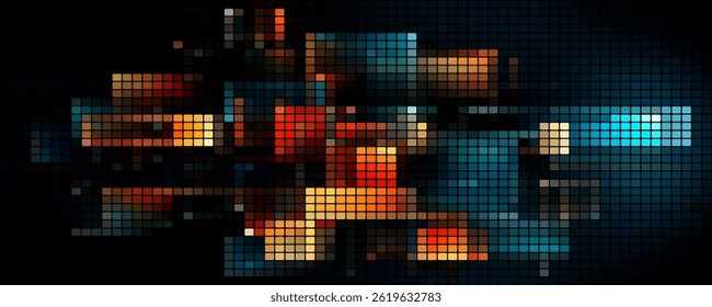 Rainbow colored squares vector eps 10
