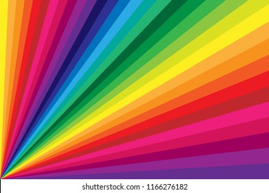 Rainbow Curves Background Vector Vector Art & Graphics