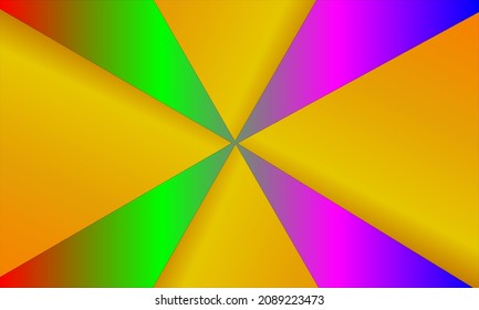 rainbow colored triangle abstract background