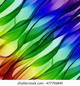 Rainbow colored vector design background