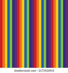 Rainbow colored vertical stripes seamless pattern. Perfect for textile, wallpaper, fabrics and fashion print.