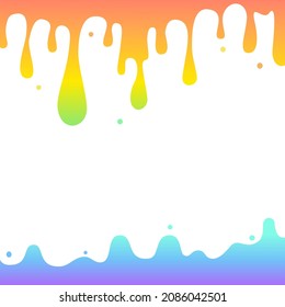 farbige Wassertropfen auf weißem Hintergrund