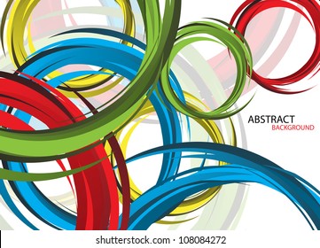 Rainbow colorful advertisement. Clip-art
