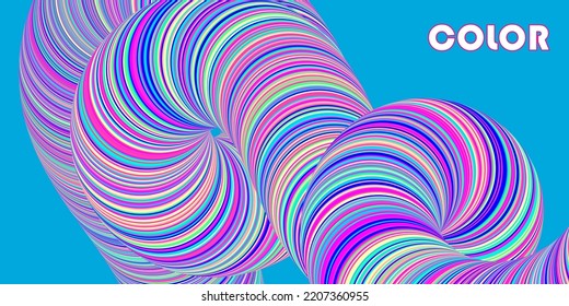 Rainbow colorful background. Stripes flow wave. Fluid abstract design. Liquid color.