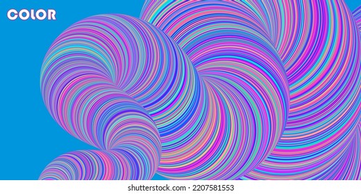 Rainbow colorful background. Stripes flow wave. Fluid abstract design. Liquid color.