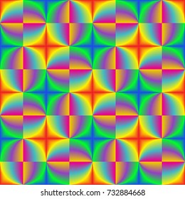 Rainbow colorful blended geometric seamless pattern.
