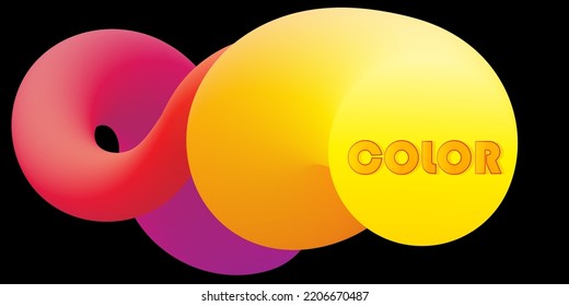 Rainbow colorful gradient. Fluid background. Dynamic 3d flow wave. Fluid abstract design. Liquid color.