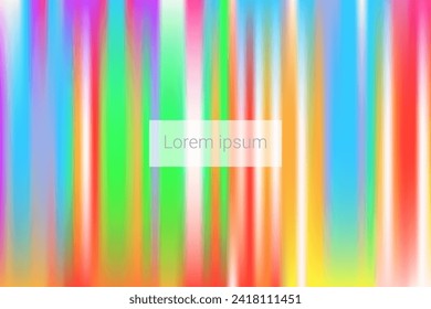 Fondo de fondo borroso de degradado de línea de color arcoiris. Resumen de fondo artístico. Ilustración vectorial. Cartel. Fondo