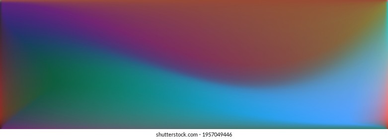 Rainbow Colorful Modern Design Backdrop. Sea  Color Blurred Background. Ocean Vivid Wavy Gradient Mesh. Multicolor Blank Wavy Gradient Mesh. Neon Water Dark Smooth Surface Illustration.