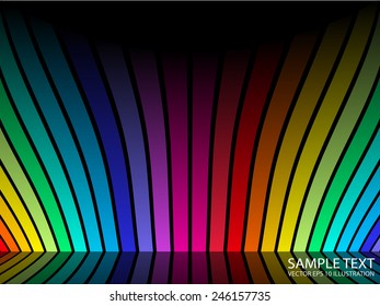 Rainbow colorful modern vector background template - Vector abstract design modern background illustration