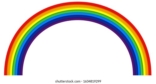 Rainbow colorful nature color icon