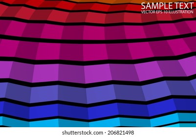 Rainbow colorful squared floor background  illustration - Vector colorful techno abstract background  template