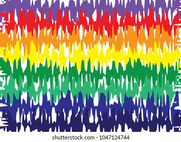 Rainbow colorful style of background design with illustration - Set collection of rainbow colorful is beautiful with simple design