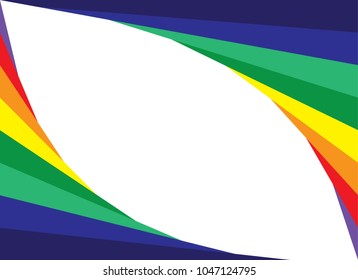 Rainbow colorful style of background design with illustration - Set collection of rainbow colorful is beautiful with simple design