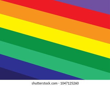 Rainbow colorful style of background design with illustration - Set collection of rainbow colorful is beautiful with simple design