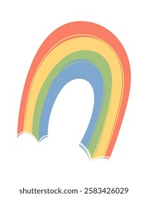 Rainbow colorful summer element design