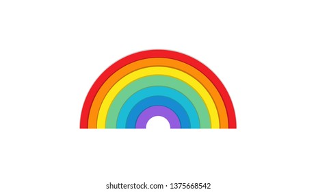 rainbow colorful .symbol vector