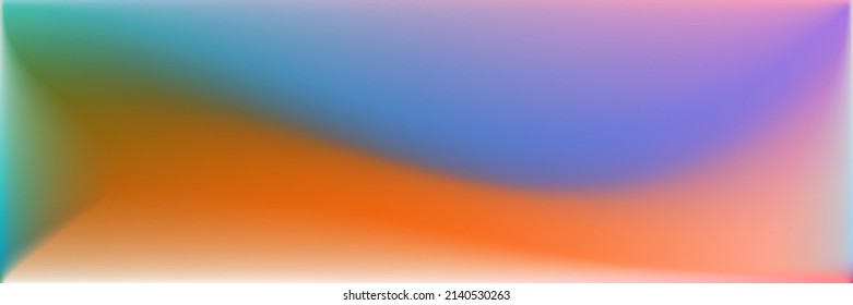 Rainbow Colorful Wavy Gradient Mesh. Blank Bright Vivid Blurred Texture Illustration. Color Vibrant Horizontal Lines Backdrop. Natural Trendy Background. Multicolor Dark Water Wavy Gradient Mesh.
