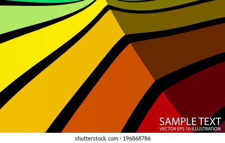 Rainbow colorful web template background illustration - Vector colored striped web background template