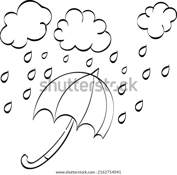 Rainbow Coloring Page Easy Print Weather Stock Vector (Royalty Free ...