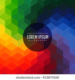 rainbow colors abstract geometric shapes background