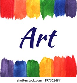 Rainbow colors drawing