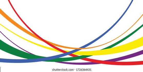 Colores arcoiris. Banner de fondo del vector