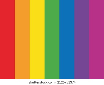 Rainbow Colors LGBTQ flat style background  Vector Rainbow colors using LGBTQ+  Lesbian Gay Bisexual multicolored flag color 