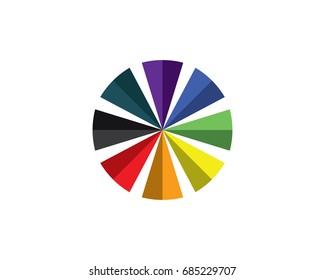 Rainbow colors logo